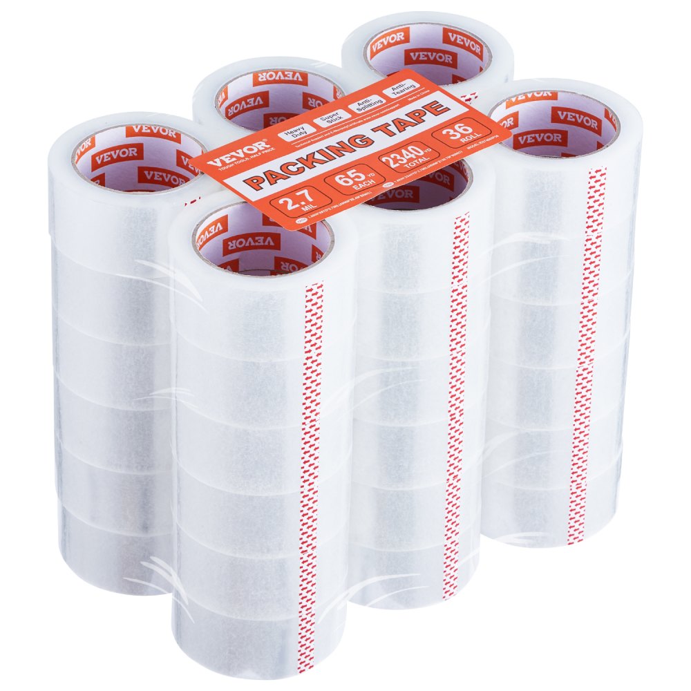ID274865P3 - Heavy Duty 1.88in Clear Packing Tape, 36 Rolls, 65yd Each