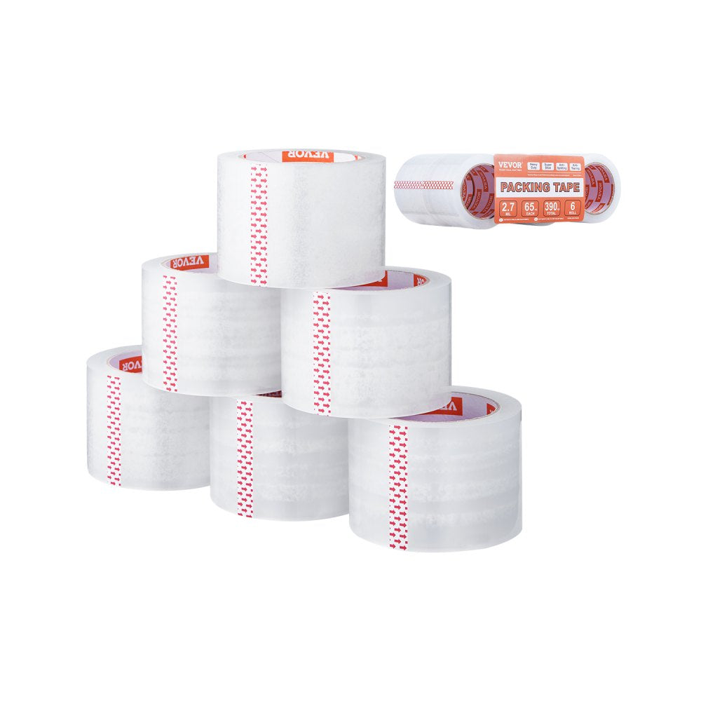 ID277665P6 - Heavy Duty 65yd Clear Packing Tape, 2.7mil, 6 Rolls
