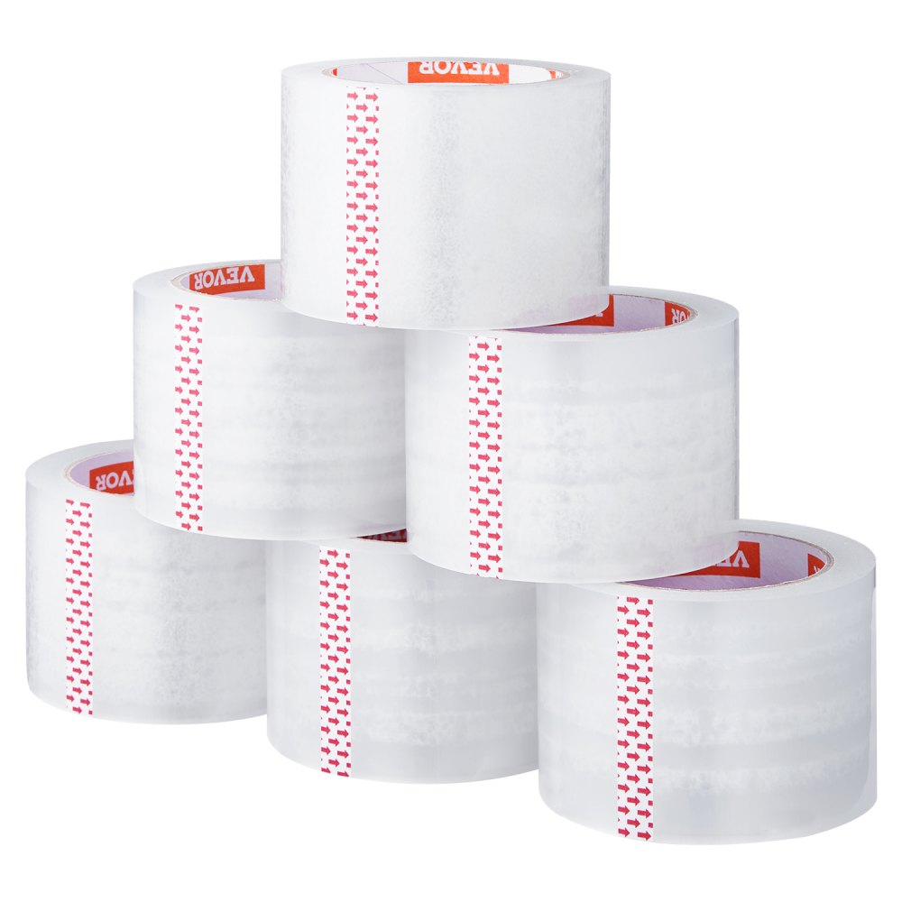 ID277665P6 - Heavy Duty 65yd Clear Packing Tape, 2.7mil, 6 Rolls