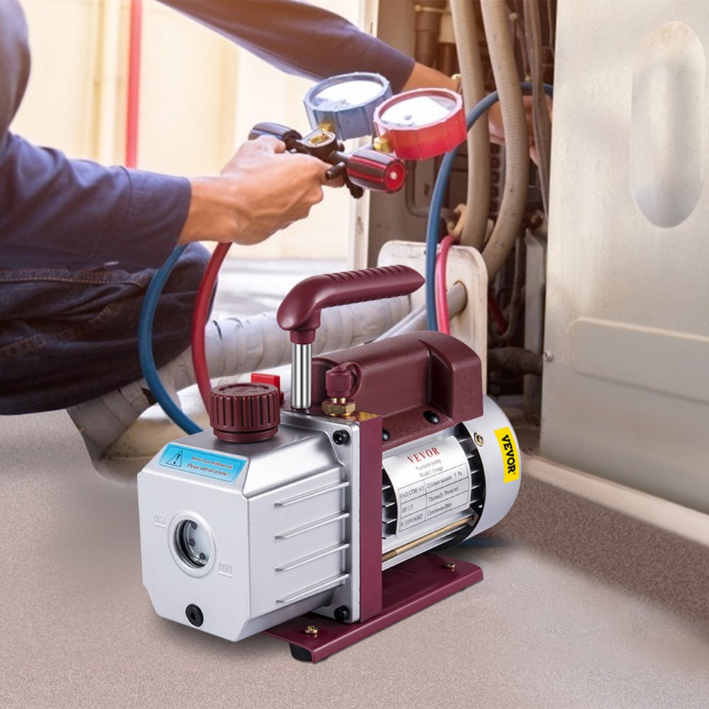RS-1 - Lightweight 4.5CFM VEVOR Vacuum Pump for HVAC & Auto Maintenance