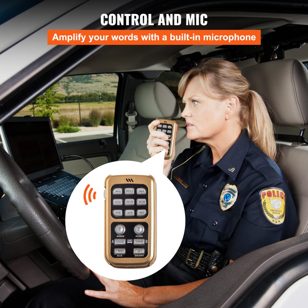 010241005855 - 200W Emergency PA System with Mic & Light Control