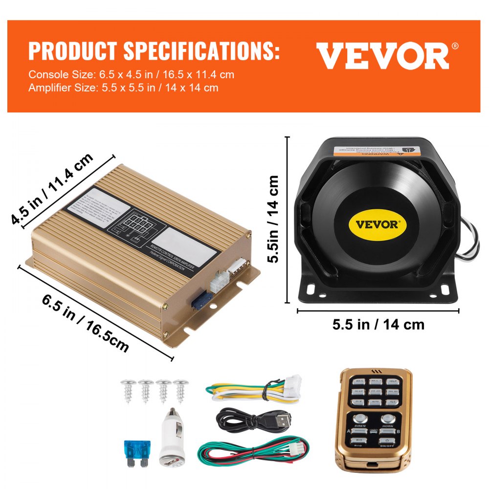 010241005855 - 200W Emergency PA System with Mic & Light Control
