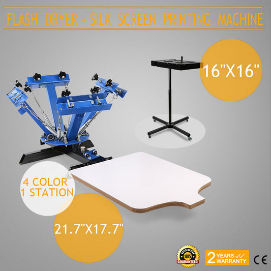 010975615477 - Durable 4-Color Silk Screen Printing Machine for Versatile Projects
