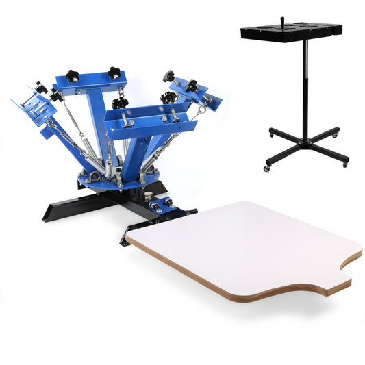 010400026042 - 4-Color Screen Printing Press with 18"x18" Flash Dryer