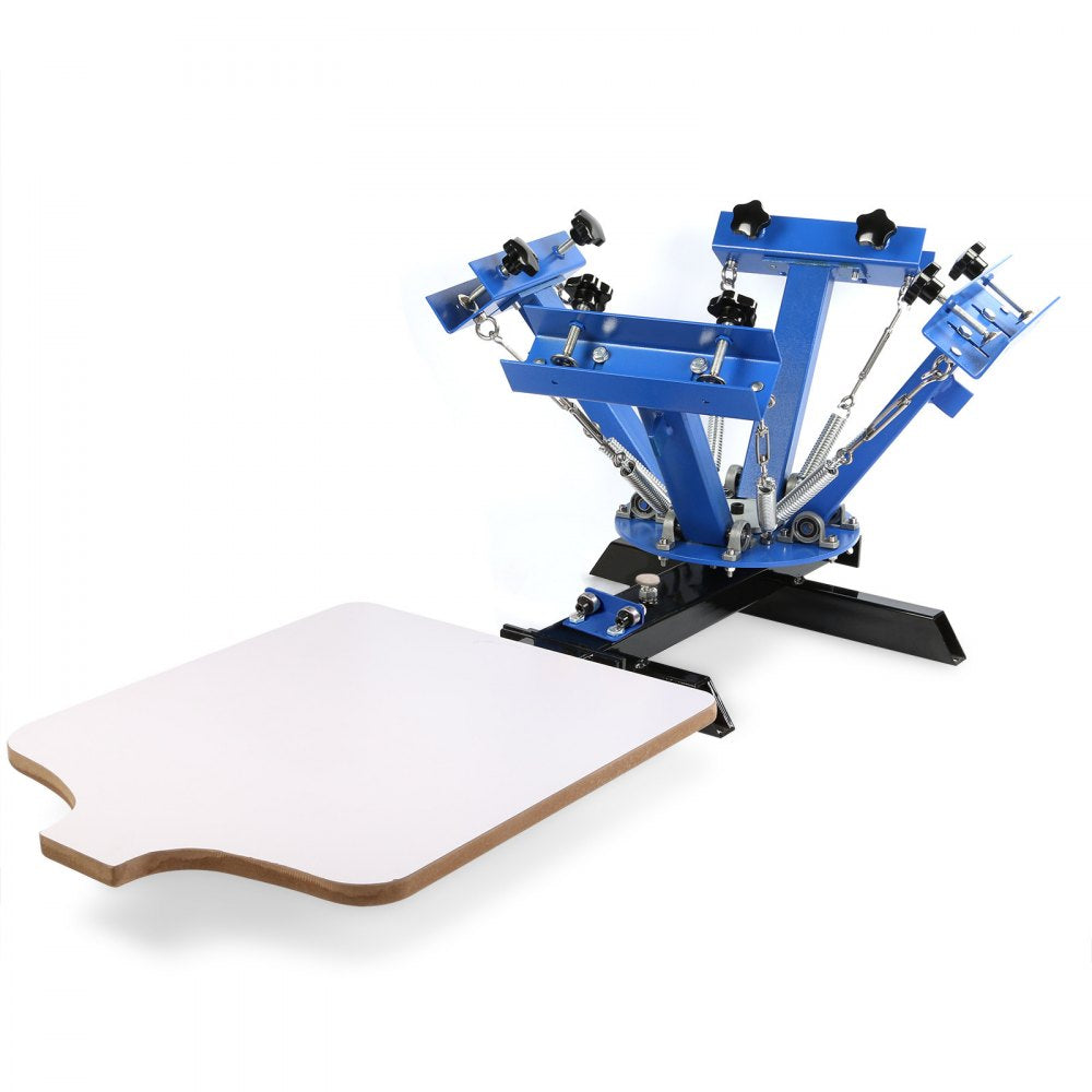 010168850353 - Durable 4 Color 1 Station Silk Screen Printing Press