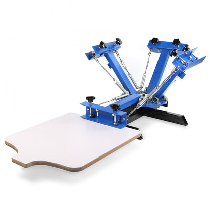 010168850353 - Durable 4 Color 1 Station Silk Screen Printing Press