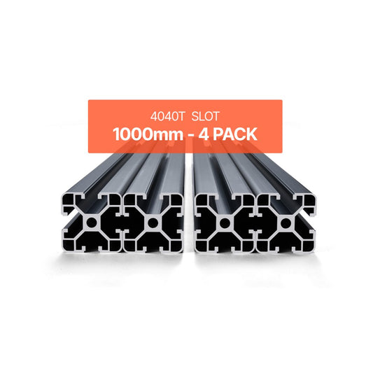 4040-100-4 - 39.37" Anodized Aluminum T-Slot Linear Rail Set