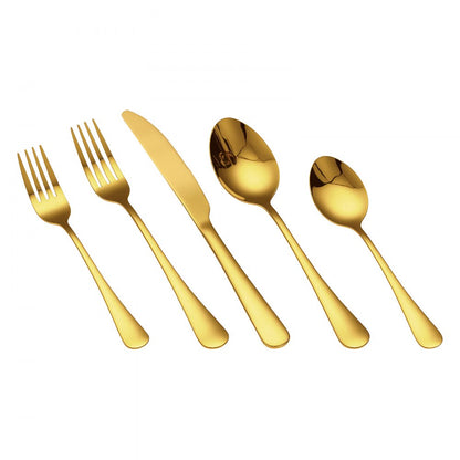 1010-100P-G - Elegant 100-Piece Stainless Steel Cutlery Set for Every Occasion
