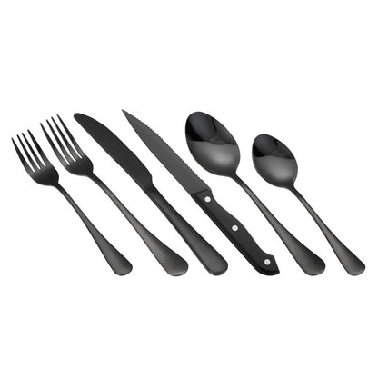 1010-48P-B - 48-Piece Elegant Stainless Steel Flatware Set for Dining