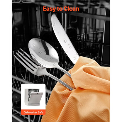 1010-30P-S - Elegant 30-Piece Stainless Steel Cutlery Set for 6