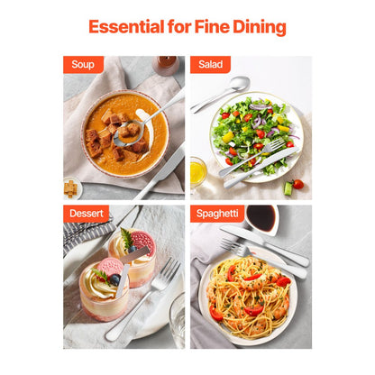 1010-30P-S - Elegant 30-Piece Stainless Steel Cutlery Set for 6