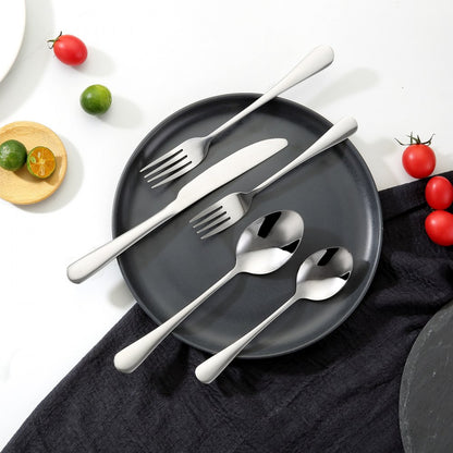 1010-30P-S - Elegant 30-Piece Stainless Steel Cutlery Set for 6