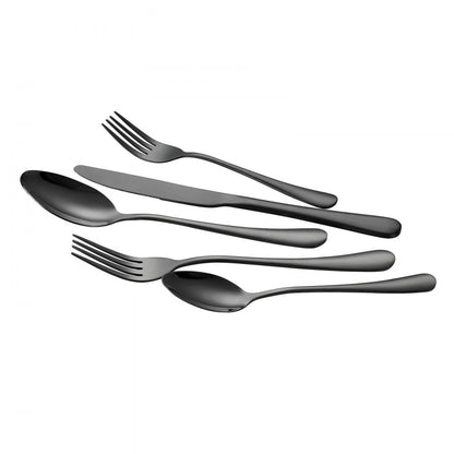 1010-30P-B - Elegant 30-Piece Stainless Steel Flatware Set for 6