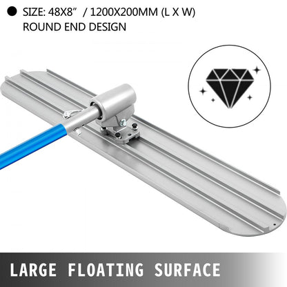 010404013913 - Lightweight 48" Concrete Bull Float Tool for Easy Finishing