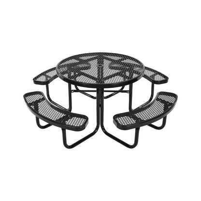 ALF-002 - Durable Round Picnic Table for Outdoor Dining & Activities