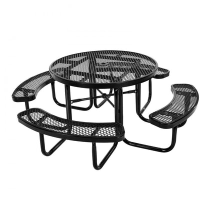 ALF-002 - Durable Round Picnic Table for Outdoor Dining & Activities