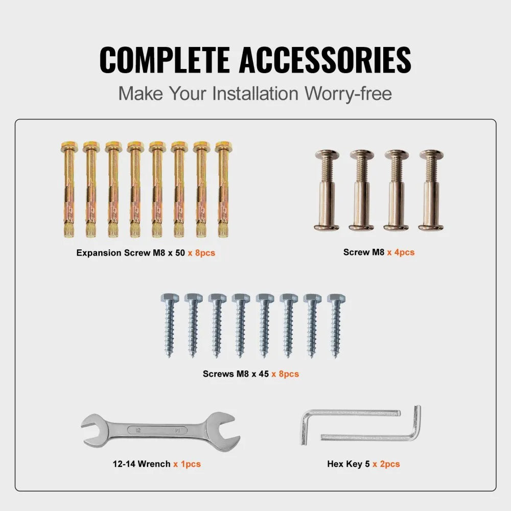 TYFS-4FT - 4-Step Wrought Iron Handrail for Outdoor Safety