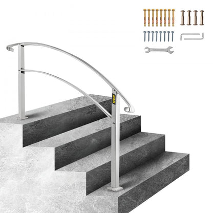LTFSBS-4FT - Sturdy Outdoor Wrought Iron Handrail for 4-Step Safety