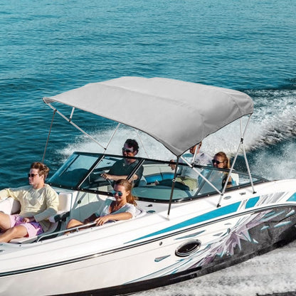 4 Bow 8'L × 54" H × 91" - 96" W - Durable 900D Polyester Bimini Top