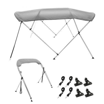 4 Bow 8'L × 54" H × 91" - 96" W - Durable 900D Polyester Bimini Top