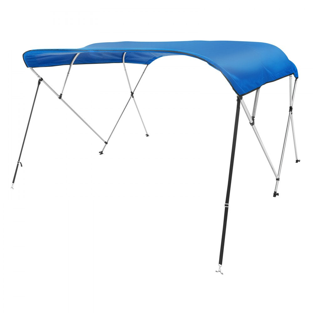 4 Bow 8'L × 54" H × 91" - 96" W - Durable 900D Boat Bimini Top, Blue