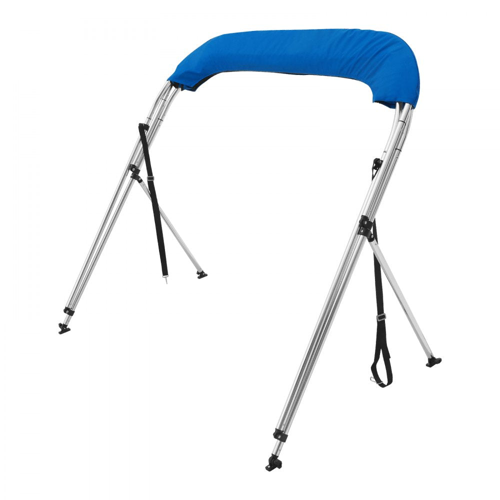 4 Bow 8'L × 54" H × 91" - 96" W - Durable 900D Boat Bimini Top, Blue