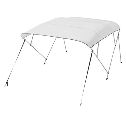 4 Bow 8'L×54"H ×67"-72"W - Durable 600D Polyester Boat Bimini Top with Storage Bag