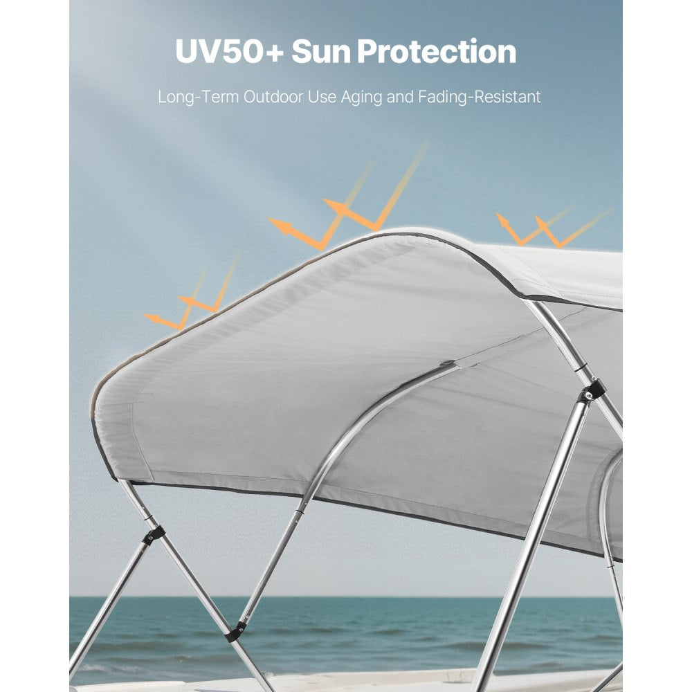 4BMN9196TENT - 96"L Durable Bimini Boat Canopy with Storage Bag