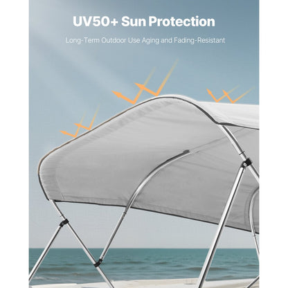 4BMN9196TENT - 96"L Durable Bimini Boat Canopy with Storage Bag