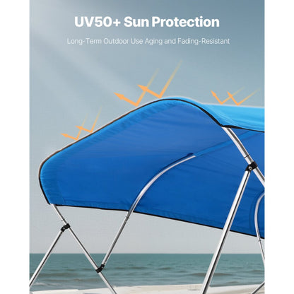 4BMN97103TENT - Durable 96"L Boat Awning Canopy with Custom Storage Bag