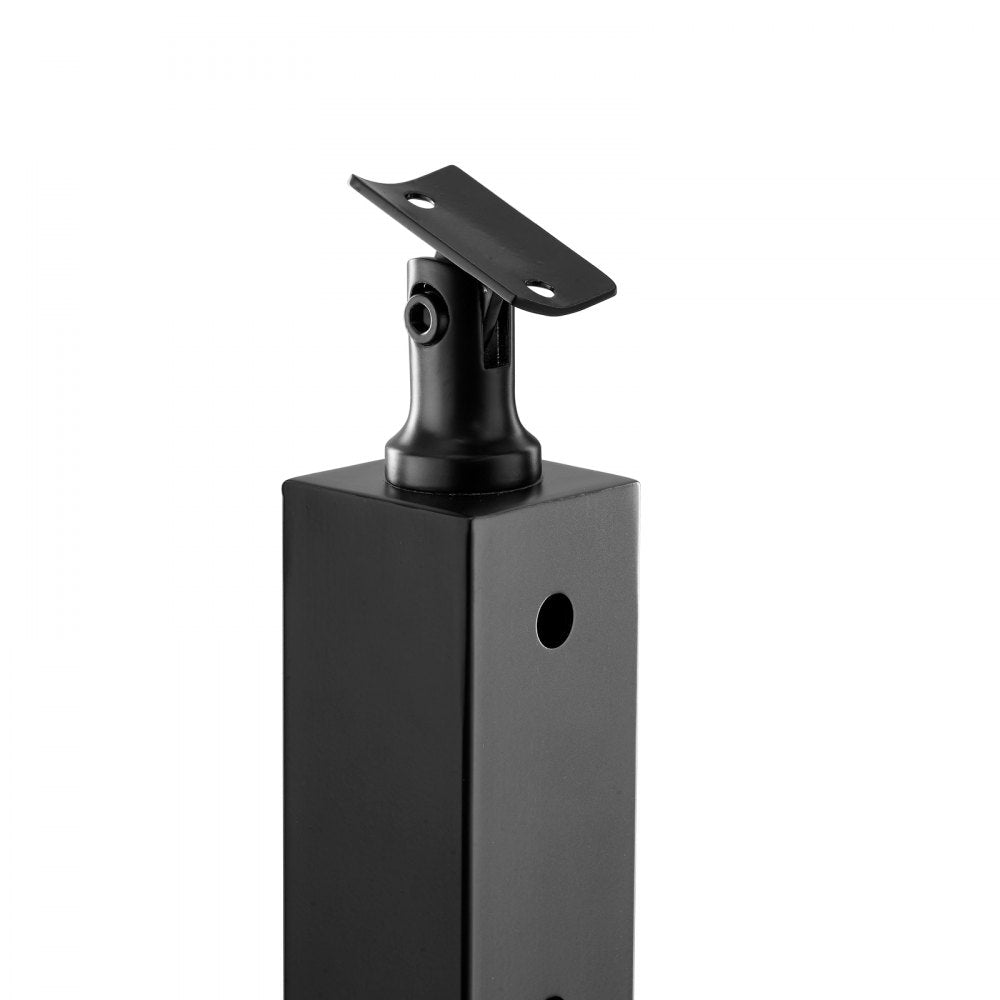 HR-002 - 36" Black Stainless Steel Cable Railing Post for Indoor/Outdoor Use