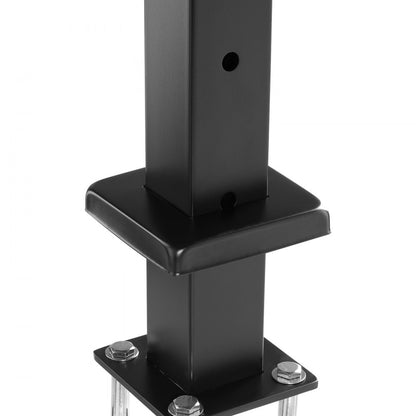 HR-002 - 36" Black Stainless Steel Cable Railing Post for Indoor/Outdoor Use