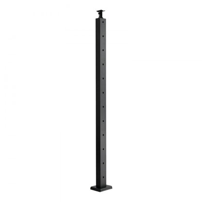 HR-003 - 42" SUS304 Stainless Steel Cable Railing Post with Pre-Drilled Holes