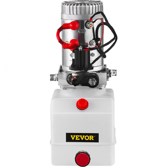 010810982276 - 4 Quart Single-Acting Hydraulic Pump with 12V DC Motor