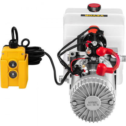 010810982276 - 4 Quart Single-Acting Hydraulic Pump with 12V DC Motor