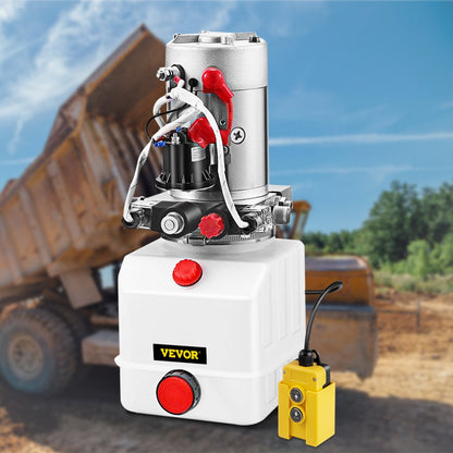 010732530224 - 4 Quart Double Acting Hydraulic Pump for Dump Trailers