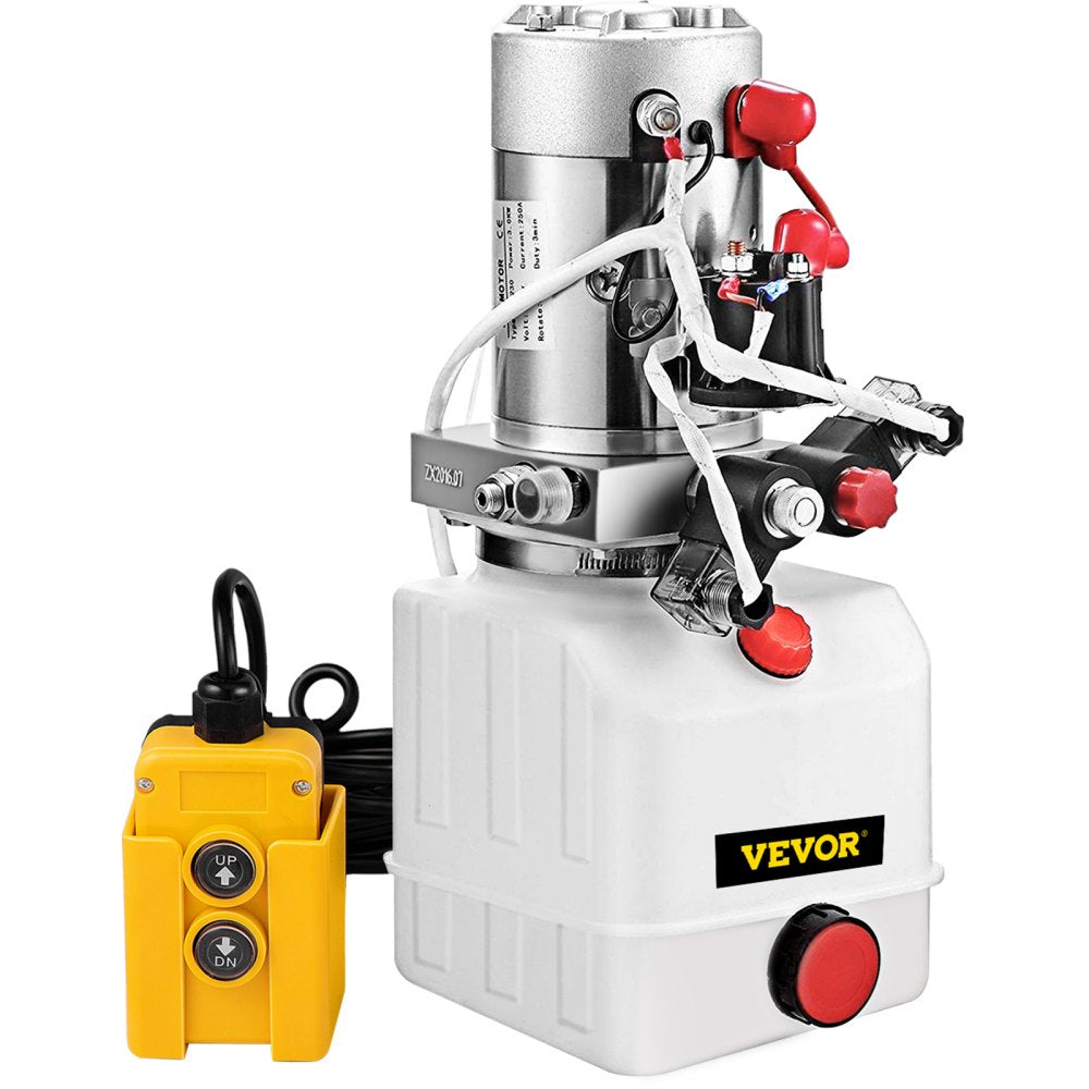 010732530224 - 4 Quart Double Acting Hydraulic Pump for Dump Trailers