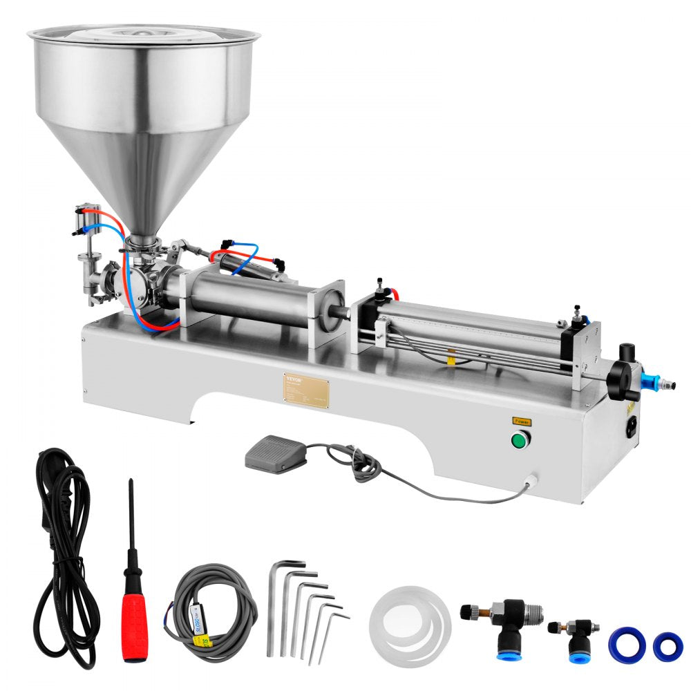 010368407162 - 50-500ml Stainless Steel Pneumatic Filling Machine with Anti-Drip Design