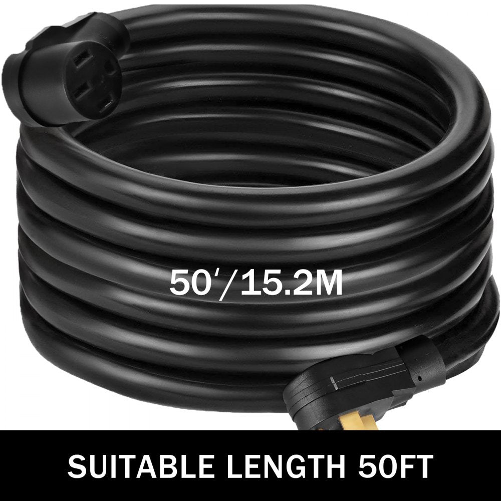 010983548419 - 50ft 40 Amp RV Extension Cord for Indoor/Outdoor Use