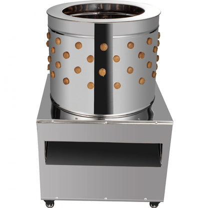 010462211296 - Stainless Steel Chicken Plucker with 106 Rubber Fingers, 275 RPM