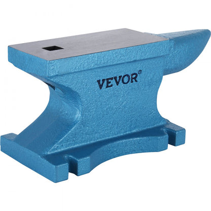 010545762687 - 55Lb Cast Iron Single Horn Anvil for Metalworking