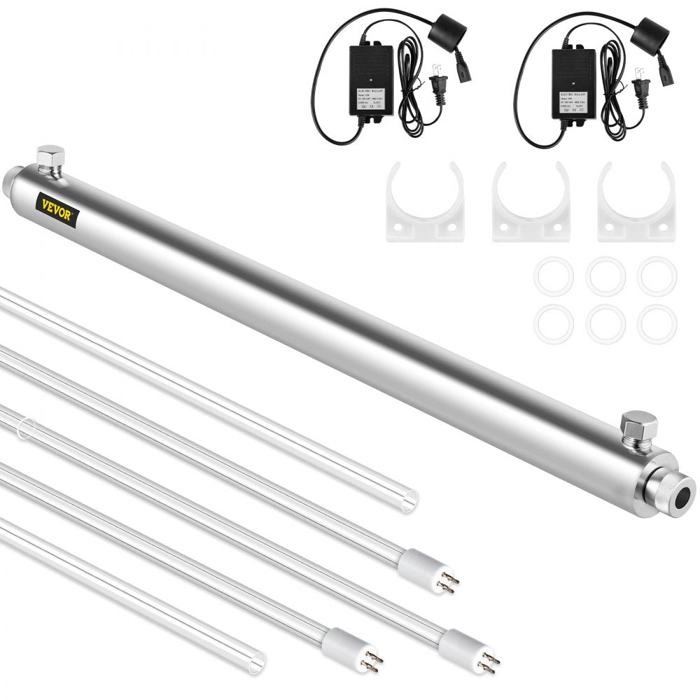 010567097197 - UV Sterilizer 12GPM Water Purifier with Extra Lamps & Easy Setup