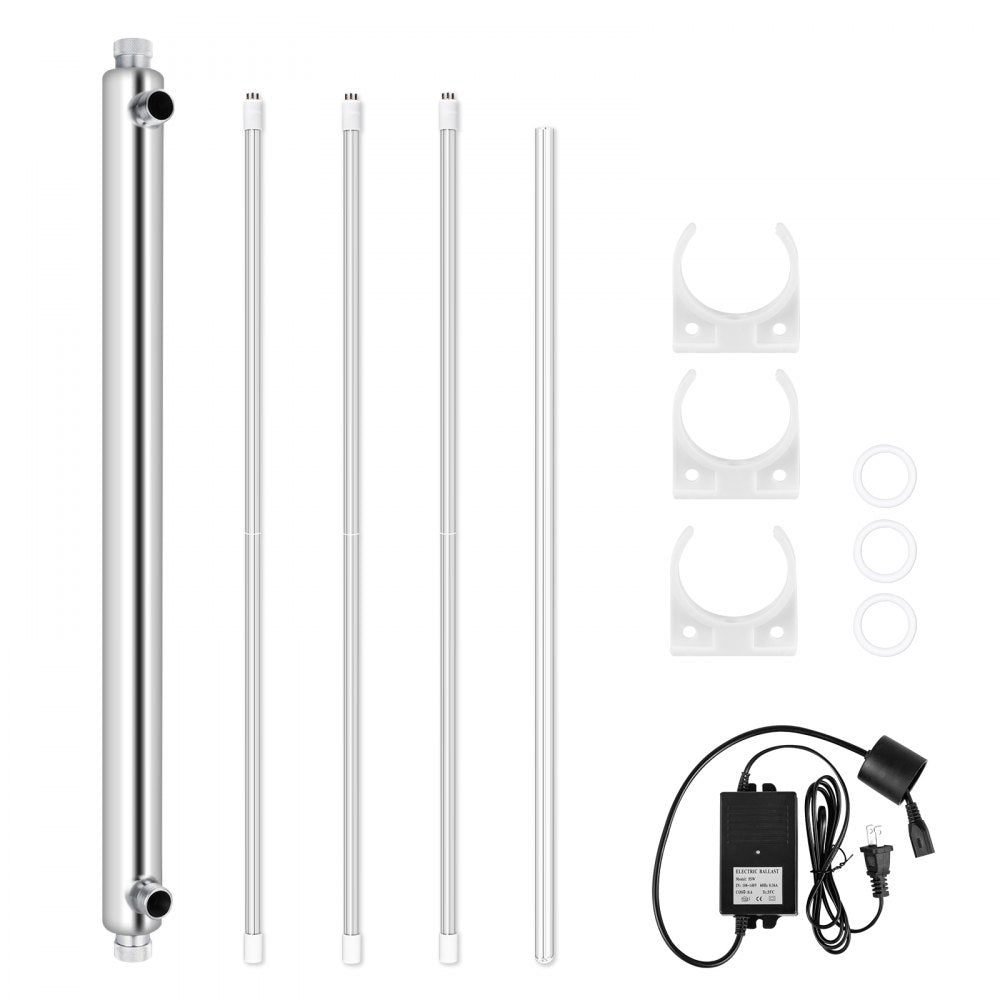 010909242718 - VEVOR 12GPM UV Water Purifier with Extra Bulbs