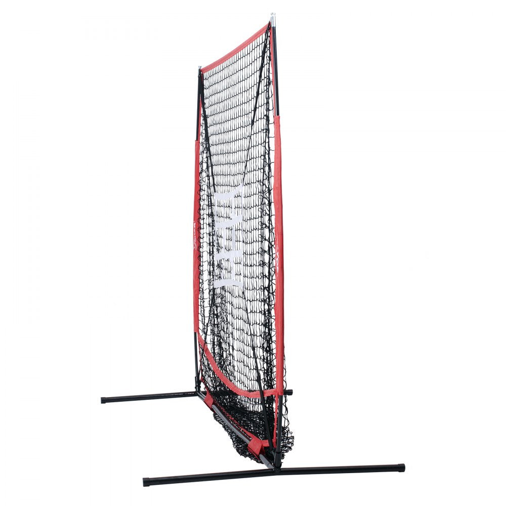010713337940 - Adjustable 5x5 ft Baseball Net with Tee for Skill Training