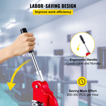 010198013884 - 58mm Button Badge Maker Kit with 500 Components