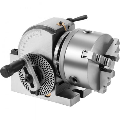 010916047453 - Precision 5-Inch Dividing Head with 3 Jaw Chuck