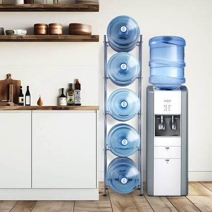 5 Water Bottle Rack-S - 5-Tier 53.3" Cast Iron Water Bottle Organizer