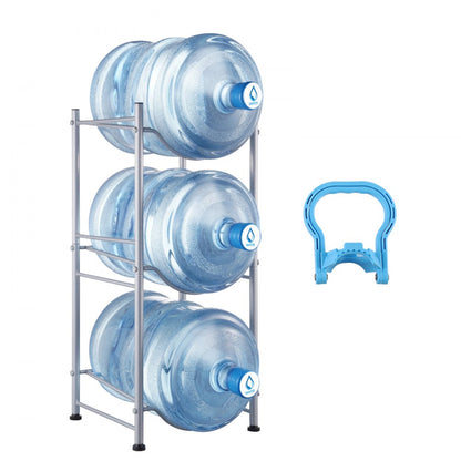 3 Water Bottle Rack-S - 13"x13"x29" Cast Iron 3-Tier Water Bottle Holder