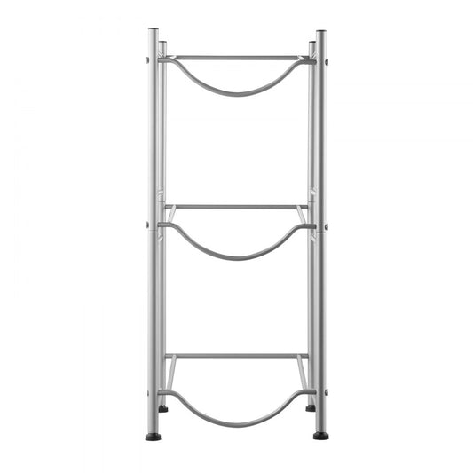 3 Water Bottle Rack-S - 13"x13"x29" Cast Iron 3-Tier Water Bottle Holder
