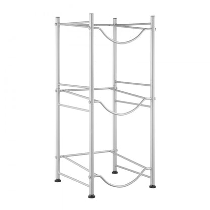 3 Water Bottle Rack-S - 13"x13"x29" Cast Iron 3-Tier Water Bottle Holder